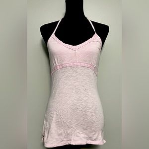 Pink halter top